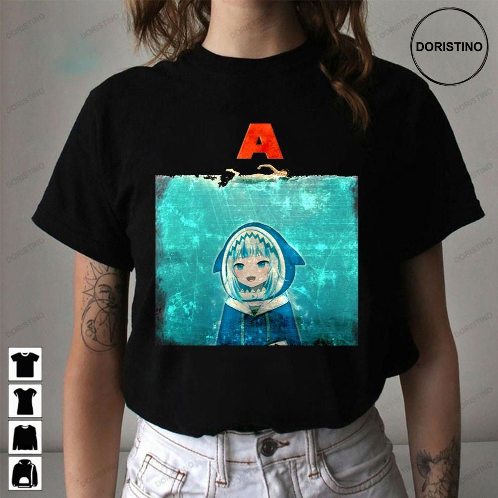 Gawr Gura Hololive Horror Art Limited Edition T-shirts